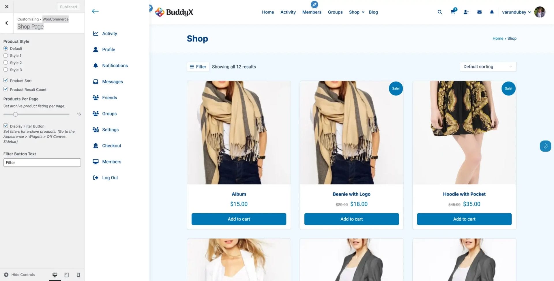 WooCommerce Shop Page Settings
