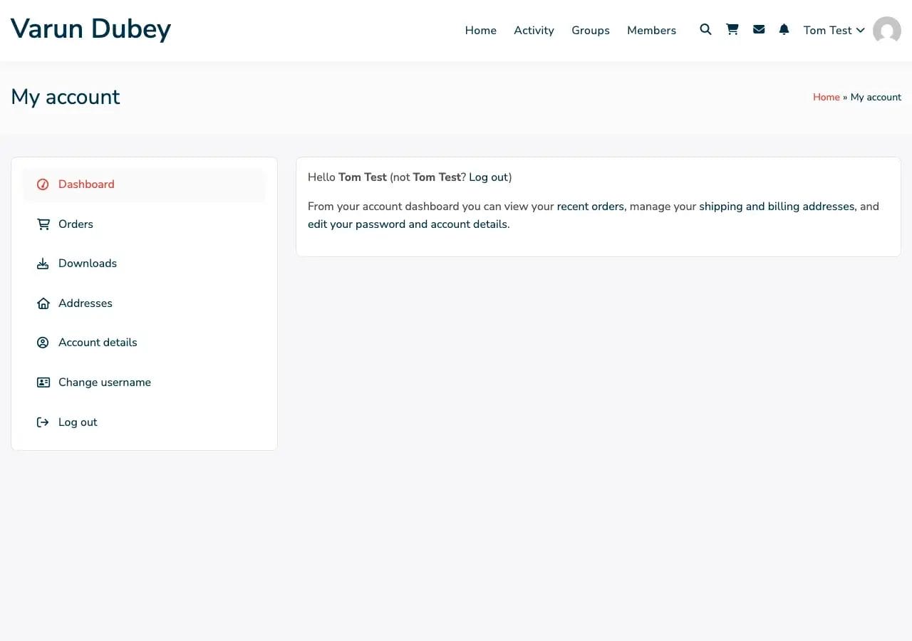 Click Change Username