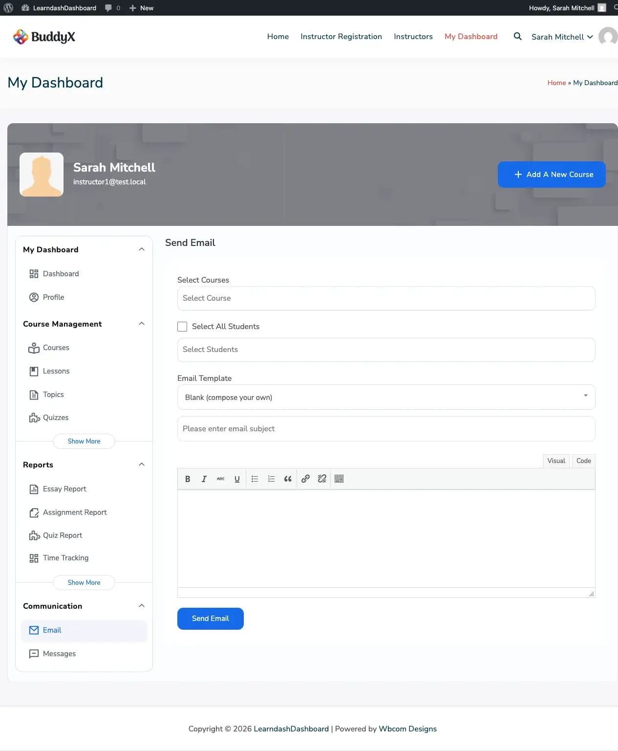 Instructor Email Composer