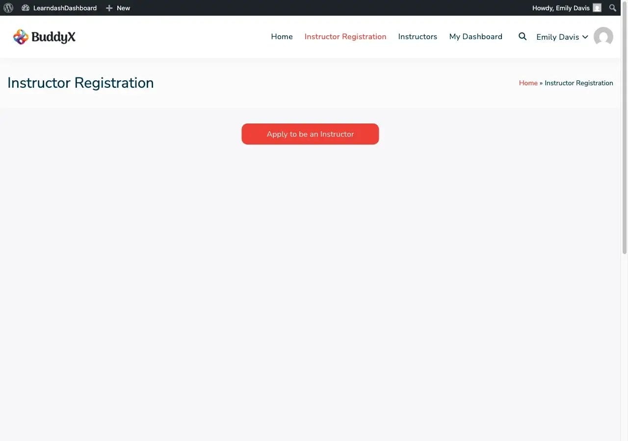Instructor Registration Form